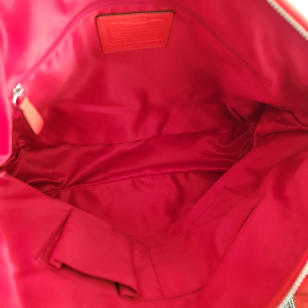 Coach Brown and Red Signature Tote Bag - Picture 8 of 8